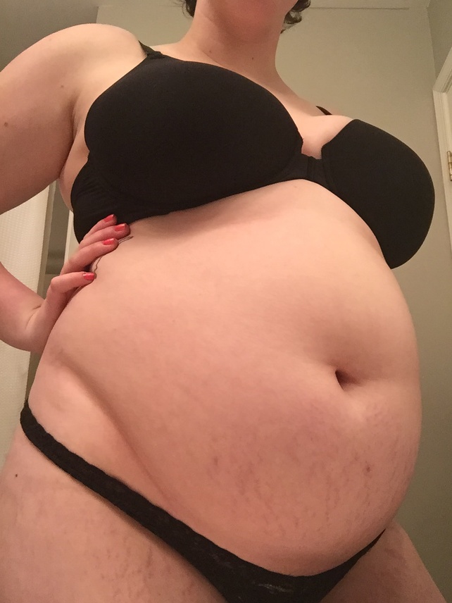 Belly chubby fat plump