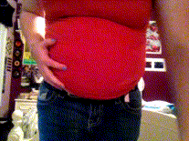 Fat Belly in Tight Clothes
