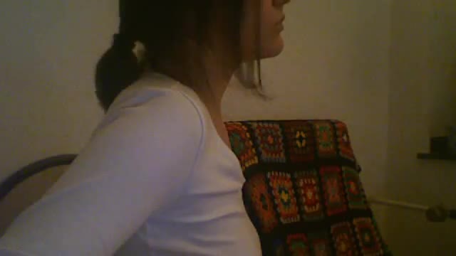 Showing my belly while watching handball.flv