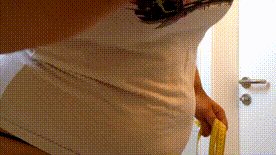 BBW girl belly inflation