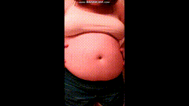 BBW girl belly play &amp; bloat