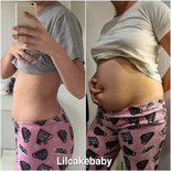 wgbeforeafter lilcakebaby 14x2ux2
