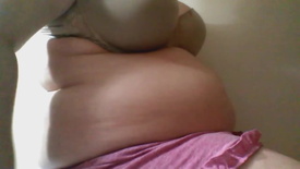 Belly Update - Tease Fat Girl For Weight Gain