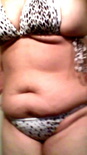 Tease the Fat Girl - Bloated Belly in Tight Bikini