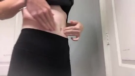 big belly deflation + belly button (innie to outie) + belly roll