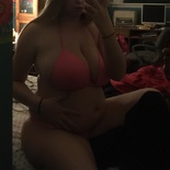 [bloatedbbygirl] pink bikini 2