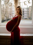 pregnant in red by sexypregnant daibzwe-pre