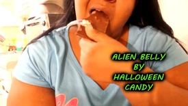 191106 ALIEN BELLY - by Halloween candy