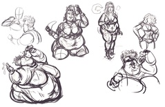 Claire Slobby Sketches