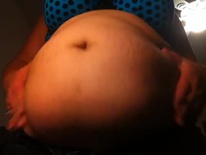 Big jiggly doughy hanging BBW belly