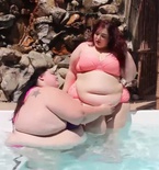 SSBBW bikini huge soft belly girls