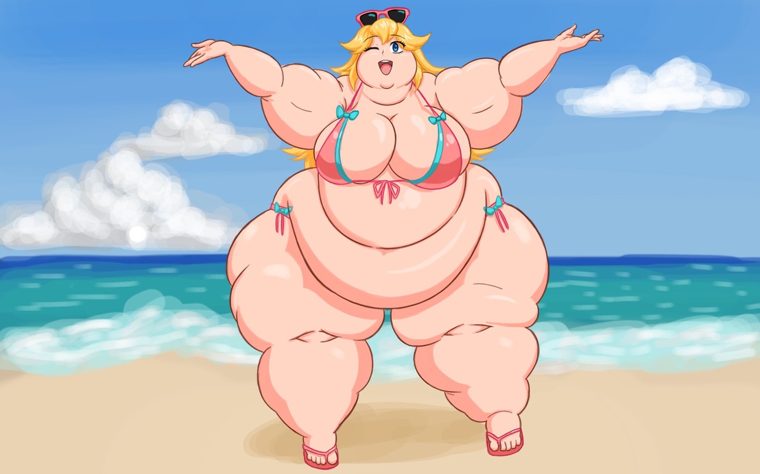 Peach at the Beach by samcake.jpg