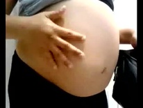 8 months pregnant