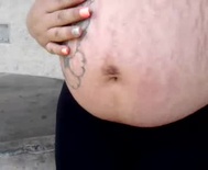 Stretch marks, tattoo, and fingernails (Low)