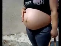 Pregnant girl from the summer