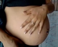 Nice sized belly with belly ring (Low)