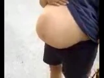 Big ol pregnant belly