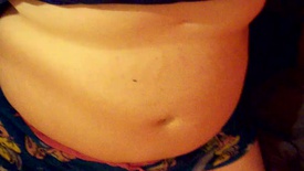 Quick Shot of my Belly After Stuffing