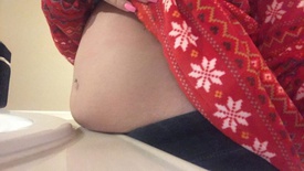 Merry Christmas ???? Got My Present Of Having A Belly That Rests On The Counter ???????? 3