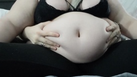 BBW Belly Play and Jiggles with Boyfriend