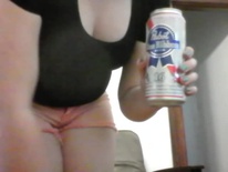 beer bloating girl