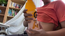 Orange Flavor Gatorade Chug PART 1-(1080p)