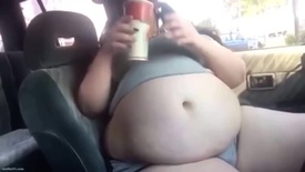 Bbw Layla is too fat to drive