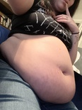 I love feeling my new belly resting in my lap