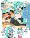 chubby Miku and her fan