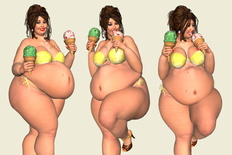 fatty deposits  bikini poses
