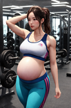 00262 1539610788 pregnant workout  knotted shirt   by pregnantai55 dfy5m1v