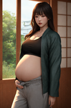 00368 989926267 pregnant female samurai  knotted s by pregnantai55 dfy5nom