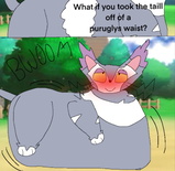 what if you took the tail off of a puruglys waist  by pokemonstufflez dgczdr1